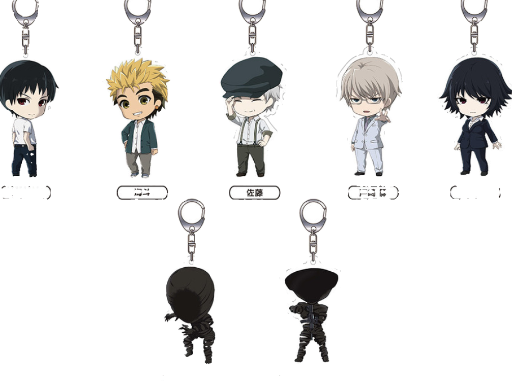 Nendoroid Plus: Ajin: Demi-Human Acrylic Keychains (Kei Nagai / Kaito / Sato / Yu Tosaki / Izumi Shimomura / IBM (Nagai ver.) / IBM (Sato ver.)