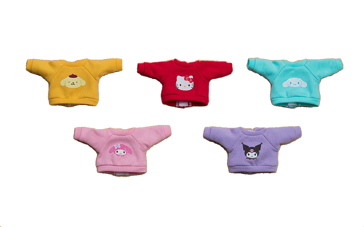 Nendoroid Doll Character Sweatshirt (Hello Kitty/Cinnamoroll/Pompompurin/My Melody/Kuromi)