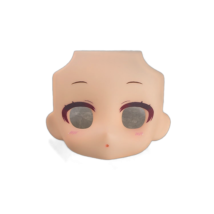 Nendoroid Doll Customizable Face Plate - Narrowed Eyes: With Makeup (Peach/Cinnamon/Cream/Almond Milk)