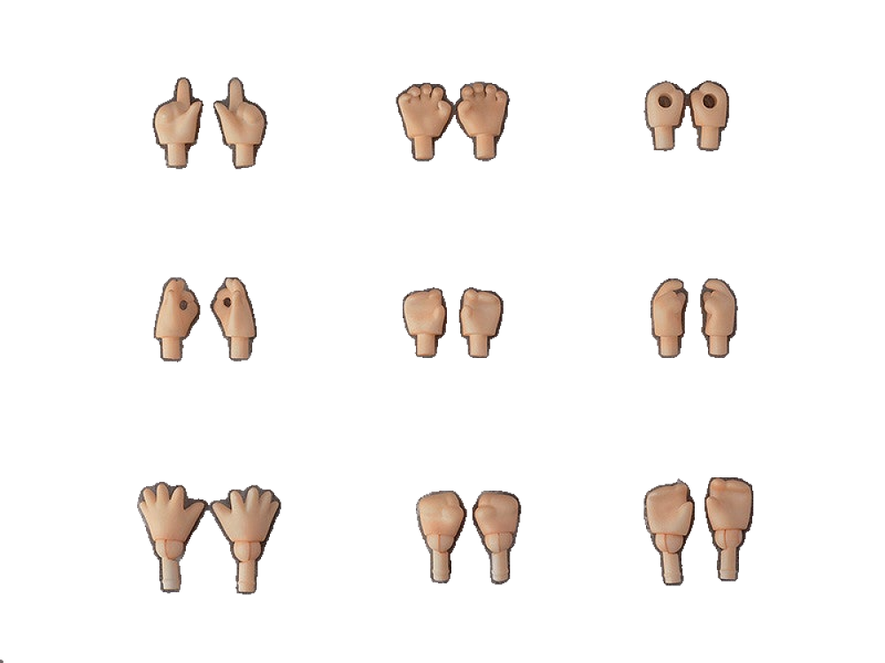 Nendoroid Doll: Hand Parts Set (Peach/Cinnamon/Cream/Almond Milk)