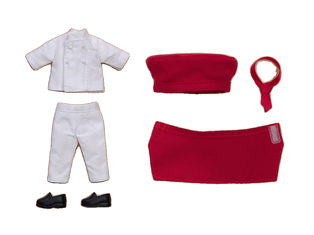 Nendoroid Doll Work Outfit Set: Pastry Chef (Red/Black)