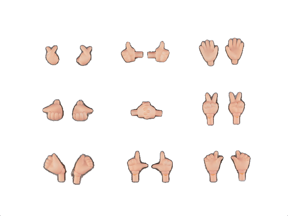 Nendoroid Doll: Hand Parts Set 02 (Peach/Cinnamon/Cream/Almond Milk)