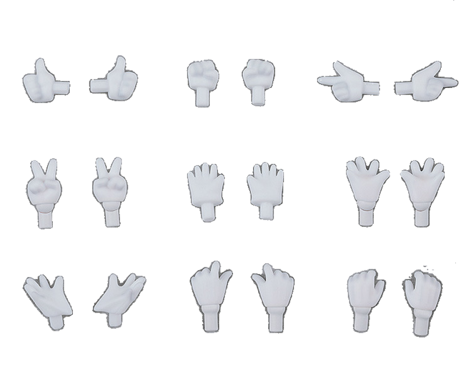 Nendoroid Doll: Hand Parts Set Gloves Ver. (White/Black)
