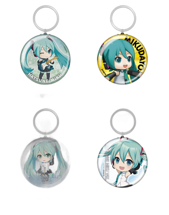 Hatsune Miku Nendoroid Plus Collectible Button Keychains