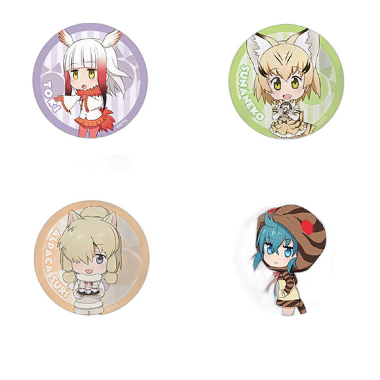 Kemono Friends Nendoroid Plus Badge Set: Mountain & Desert Area