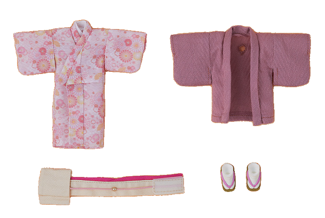 Nendoroid Doll Outfit Set: Kimono - Girl (Pink/Green)