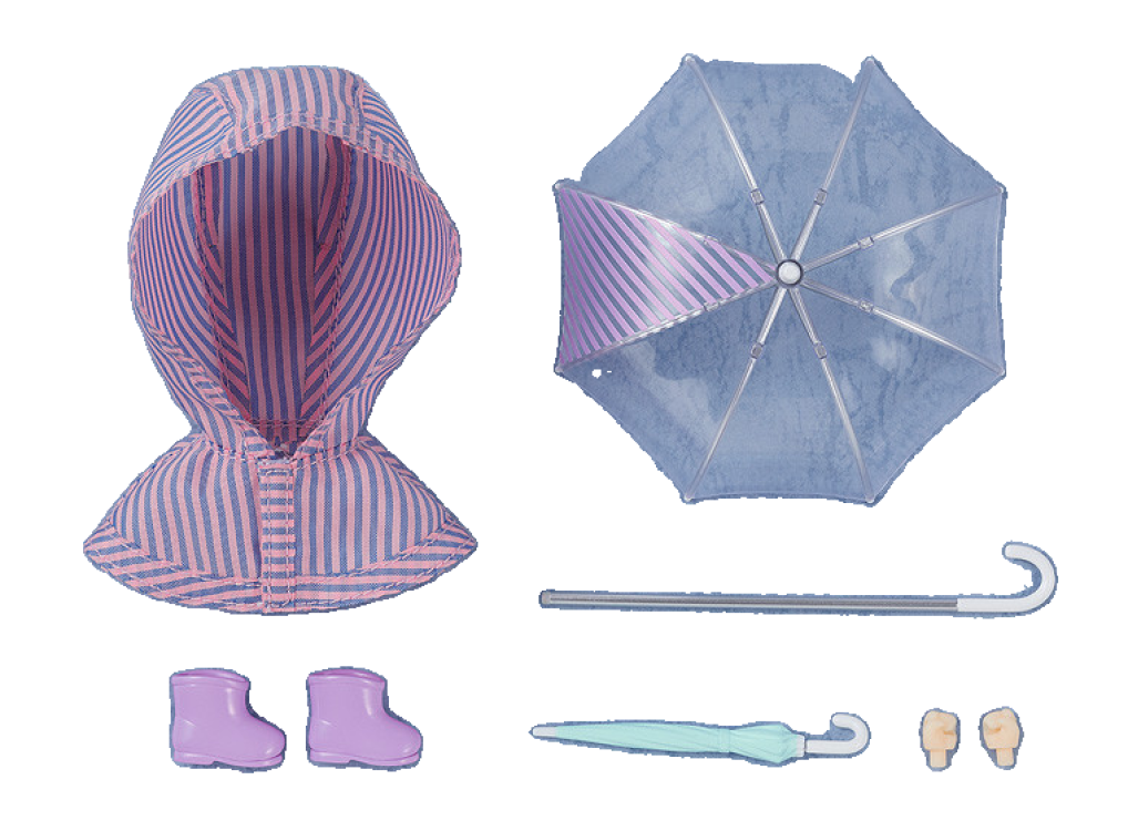 Nendoroid Doll: Outfit Set (Rain Poncho - Stripes)
