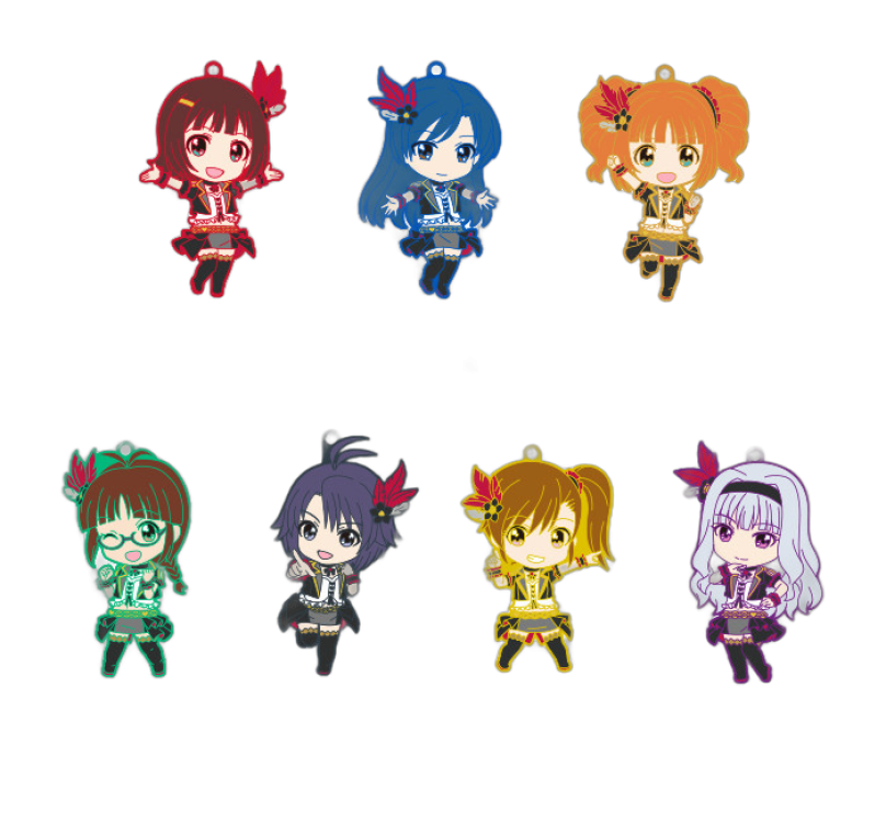 Nendoroid Plus Collectible Rubber Straps: 765PRO ALLSTARS Revolution Night A/B
