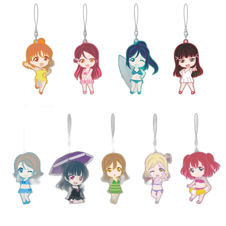 Nendoroid Plus Collectible Rubber Straps: LoveLive!Sunshine!! Swimsuit Ver.
