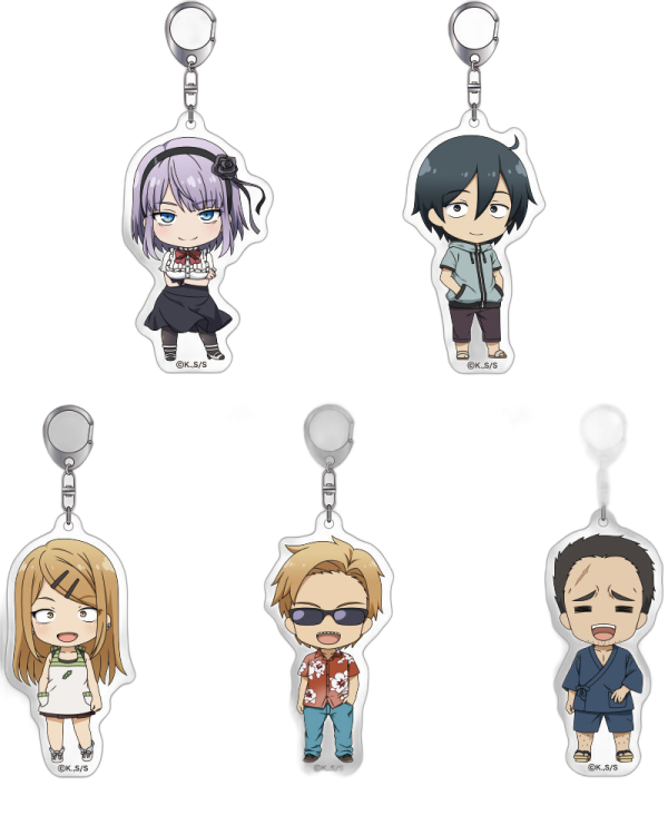 Nendoroid Plus: Dagashi Kashi Acrylic Keychains(Hotaru Shidare, Kokonotsu Shikada, Saya Endou, Tou Endou, You Shikada)
