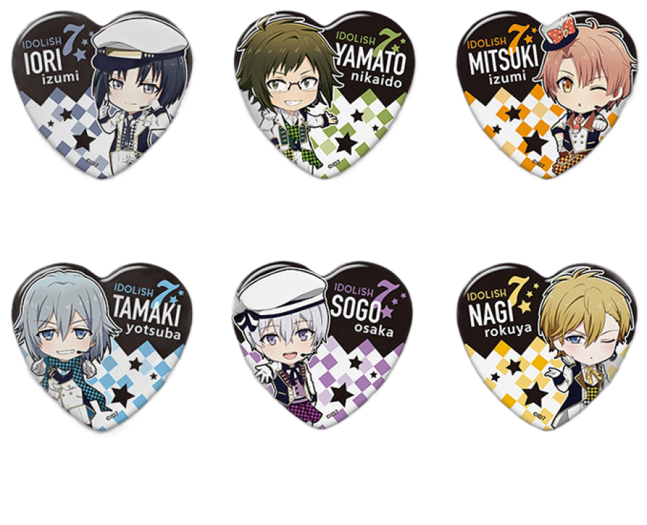 Nendoroid Plus IDOLiSH7 Collectible Heart Badges