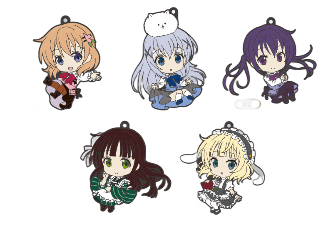 Nendoroid Plus: Is the Order a Rabbit?Cocoa / Chino / Rize / Chiya / Syaro Rubber Straps