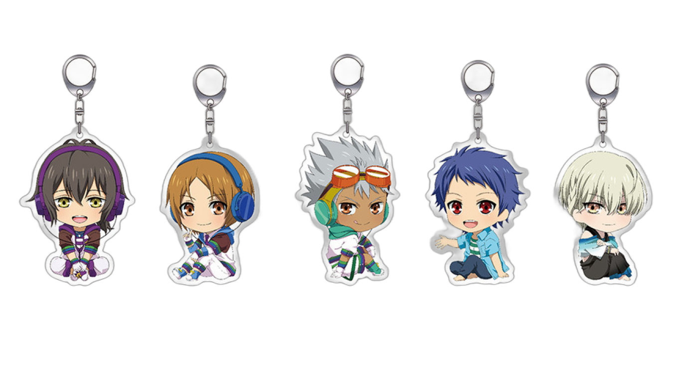 Nendoroid Plus: KING OF PRISM by PrettyRhythm Acrylic Keychains (Koji Mihama / Hiro Hayami / Kaduki Nishina / Shin Ichijo / Louis Kisaragi)