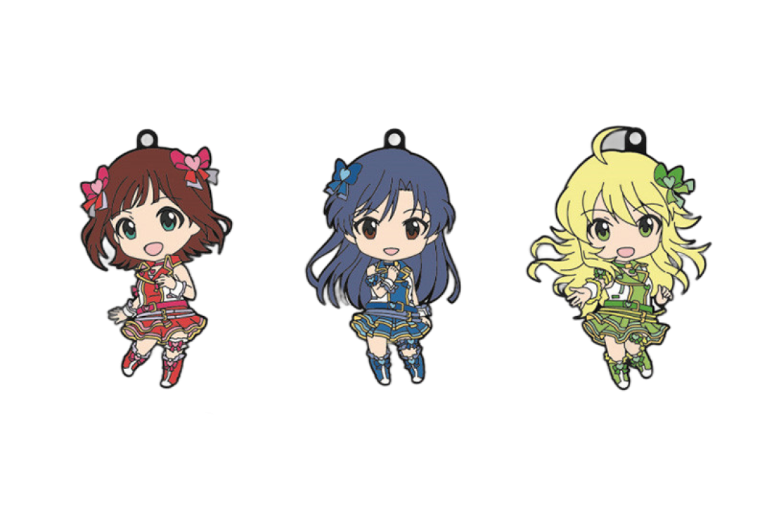 Nendoroid Plus Rubber Straps:Haruka Amami / Chihaya Kisaragi / Miki Hoshii Set