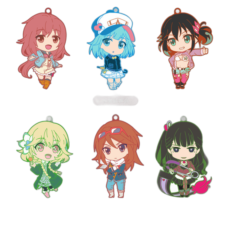 Nendoroid Plus Trading Rubber Straps: The Rolling Girls