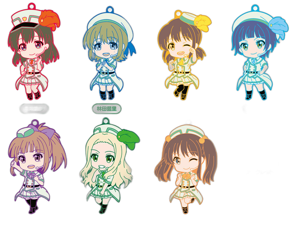 Nendoroid Plus Trading Rubber Straps: Wake Up, Girls!