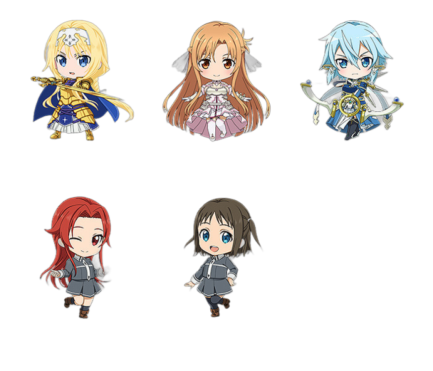 Sword Art Online: Alicization Nendoroid Plus Collectible Keychains 2