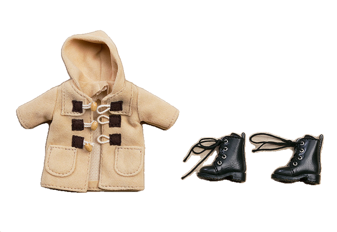 Nendoroid Doll Warm Clothing Set: Boots & Duffle Coat (Beige/Orange)