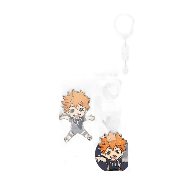 Haikyu!! Nendoroid Surprise Packaging Acrylic Keychain Shoyo Hinata/Tobio Kageyama/Kei Tsukishima/Tetsuro Kuroo/Kenma Kozume/Kotaro Bokuto/Keiji Akaashi/Atsumu Miya/Osamu Miya