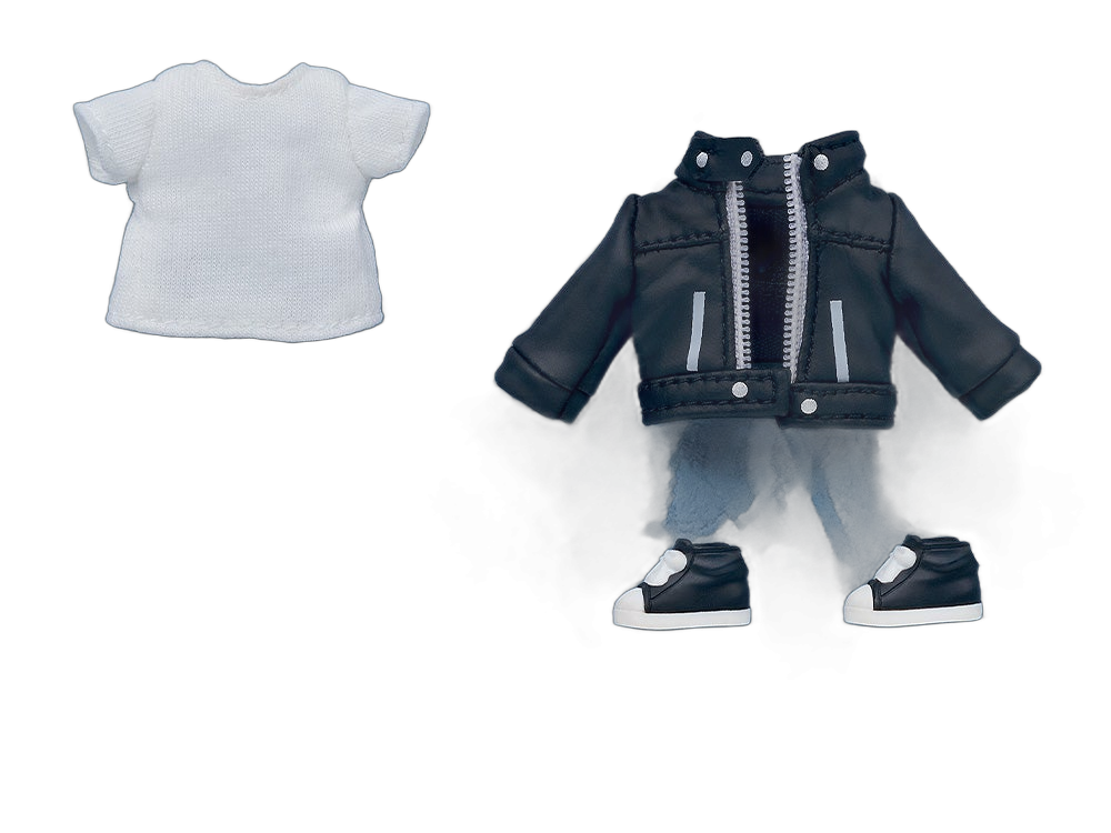 Nendoroid Doll Outfit Set: Leather Jacket (Black/Ivory)