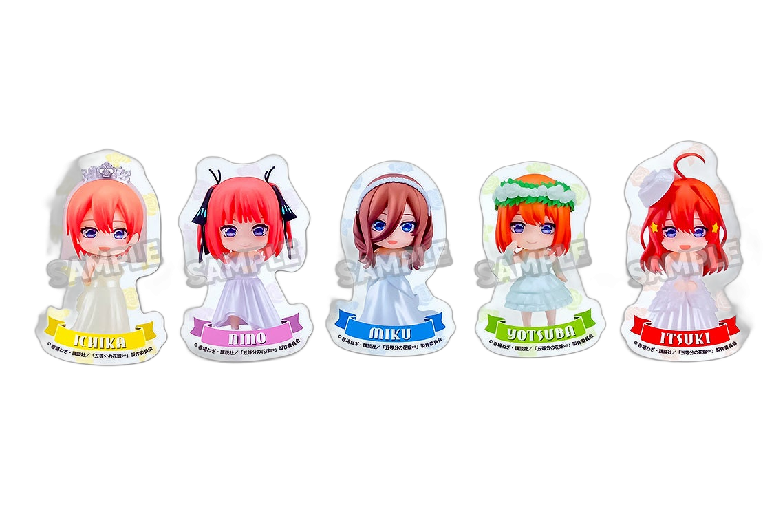 The Quintessential Quintuplets Nendoroid Plus Die-Cut Sticker Ichika Nakano/Nino Nakano/Miku Nakano/Yotsuba Nakano/Itsuki Nakano