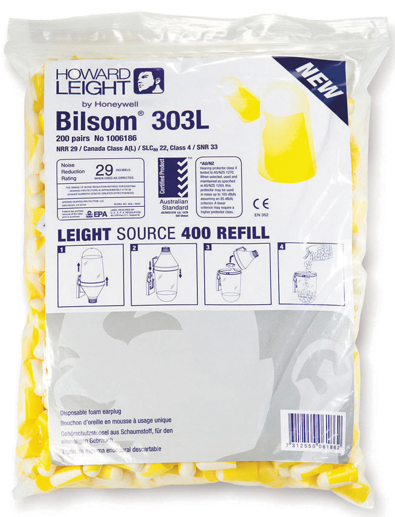 Howard Leight Bilsom 303L oordoppen navulling à 200 paar