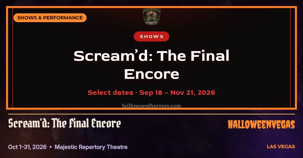 Scream'd: The Final Encore