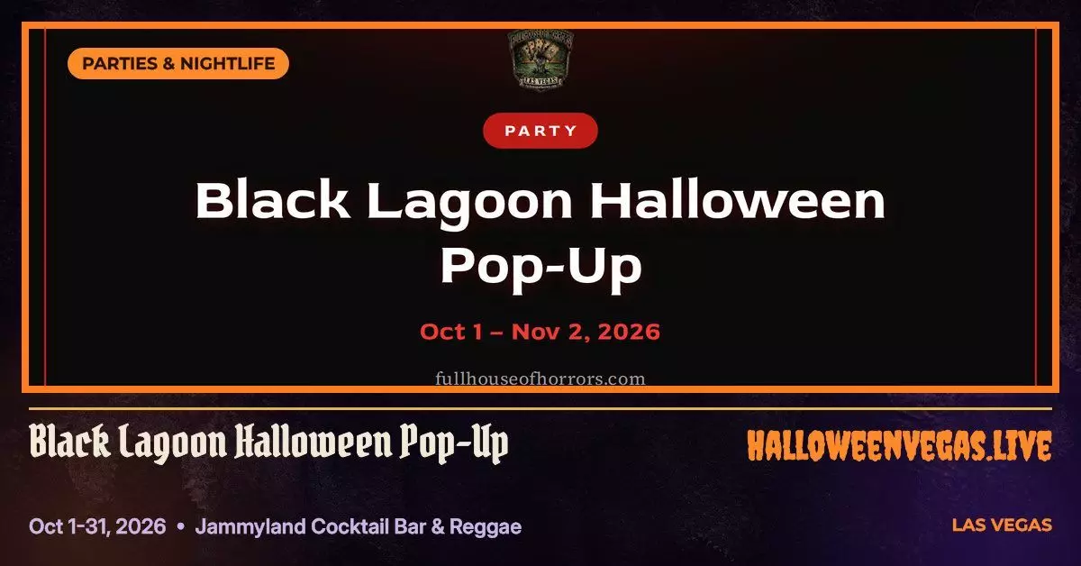 Black Lagoon Halloween Pop-Up — Jammyland Cocktail Bar & Reggae Kitchen, Las Vegas Halloween 2026