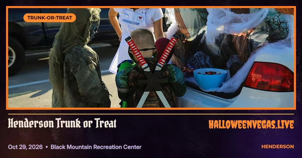 Henderson Trunk or Treat — Black Mountain Recreation Center, Henderson Halloween 2026