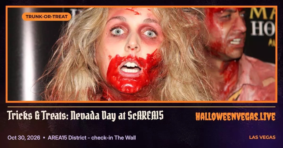 Tricks & Treats: Nevada Day at ScAREA15 — AREA15 District - check-in The Wall, Las Vegas Halloween 2026