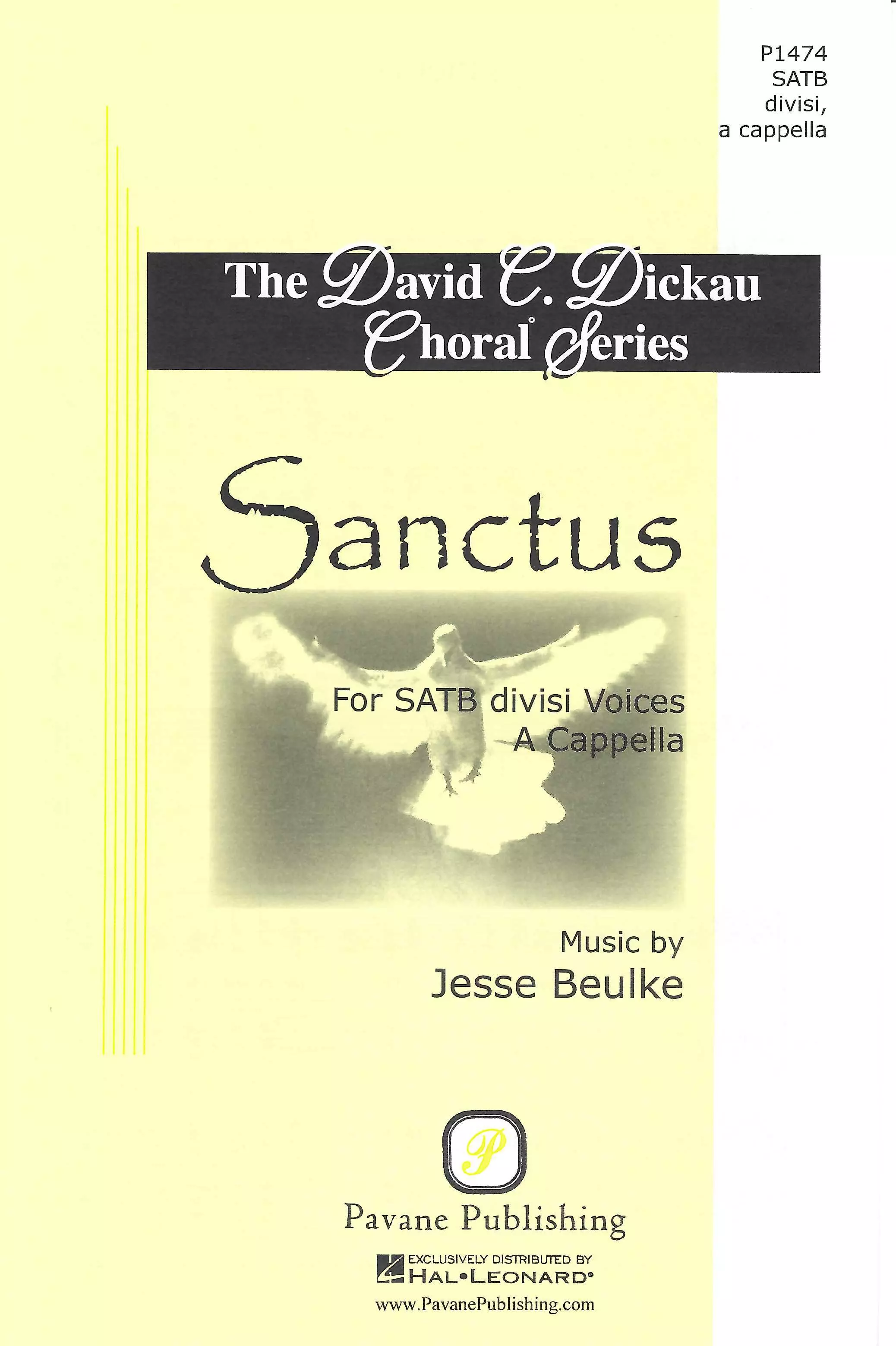 Sanctus Satb Divisi Choral Score Pavane Publishing