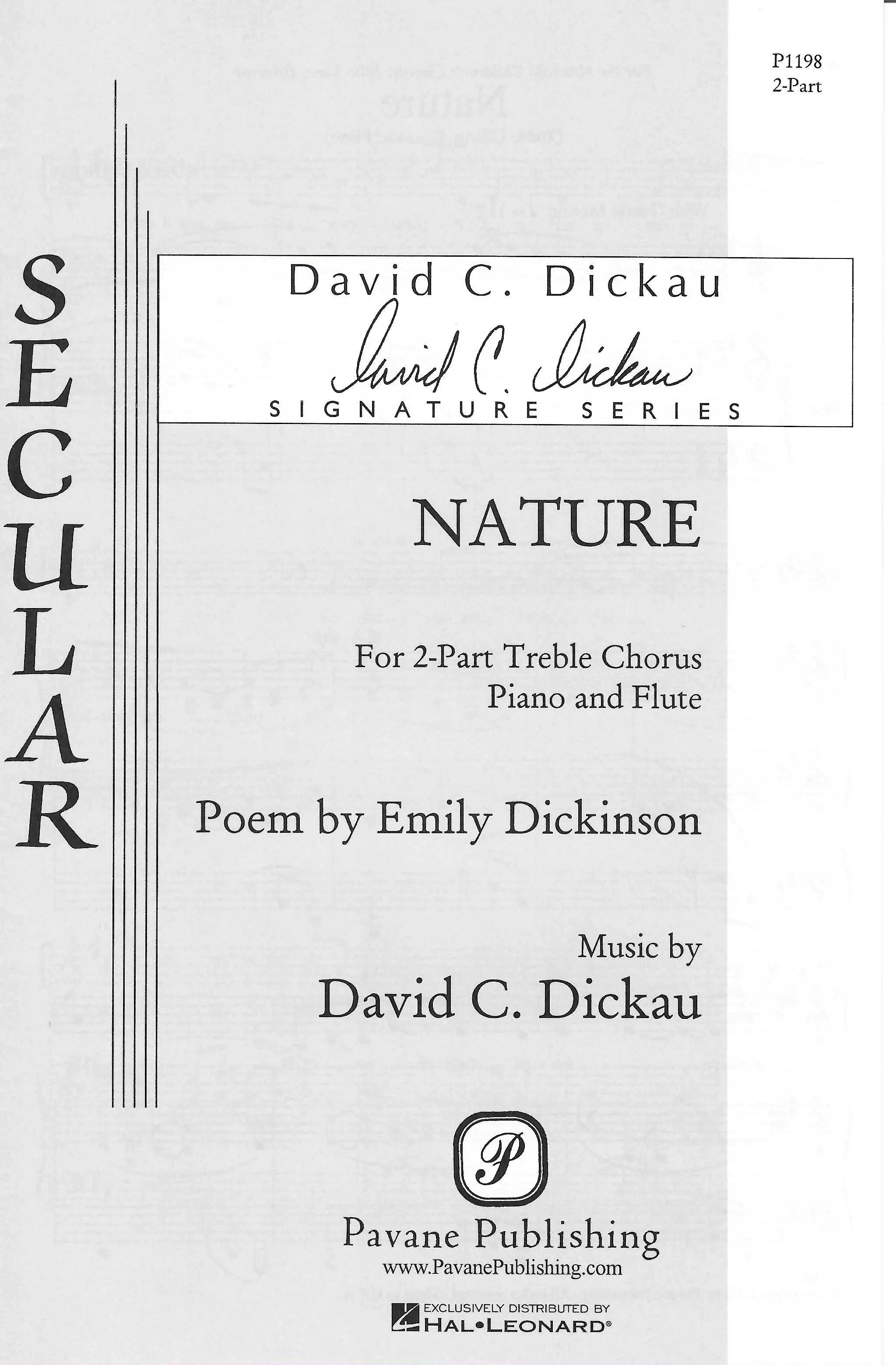 Nature 2 part treble choral score pavane publishing