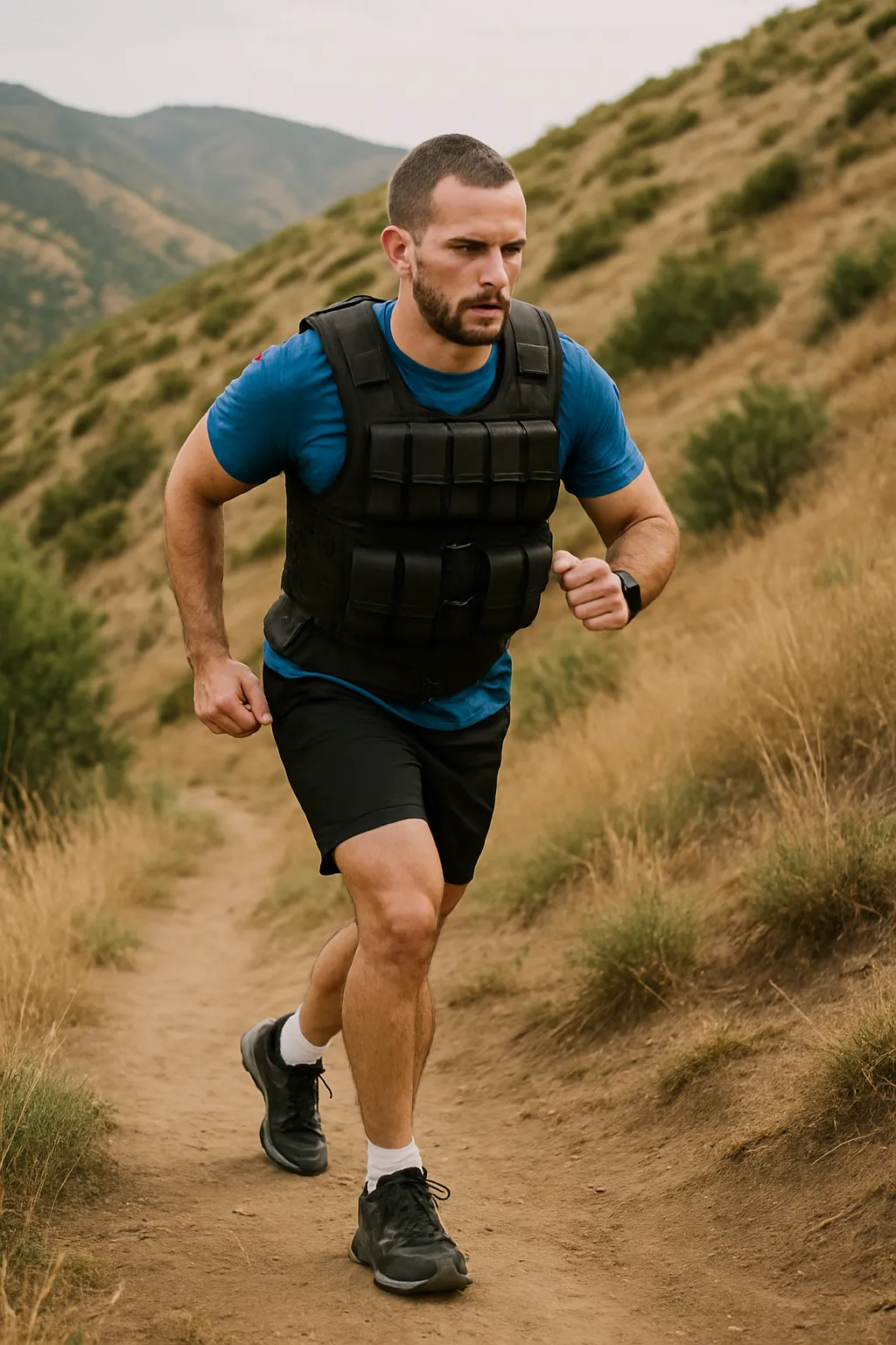 Advanced IWT training with weighted vest hill terrain