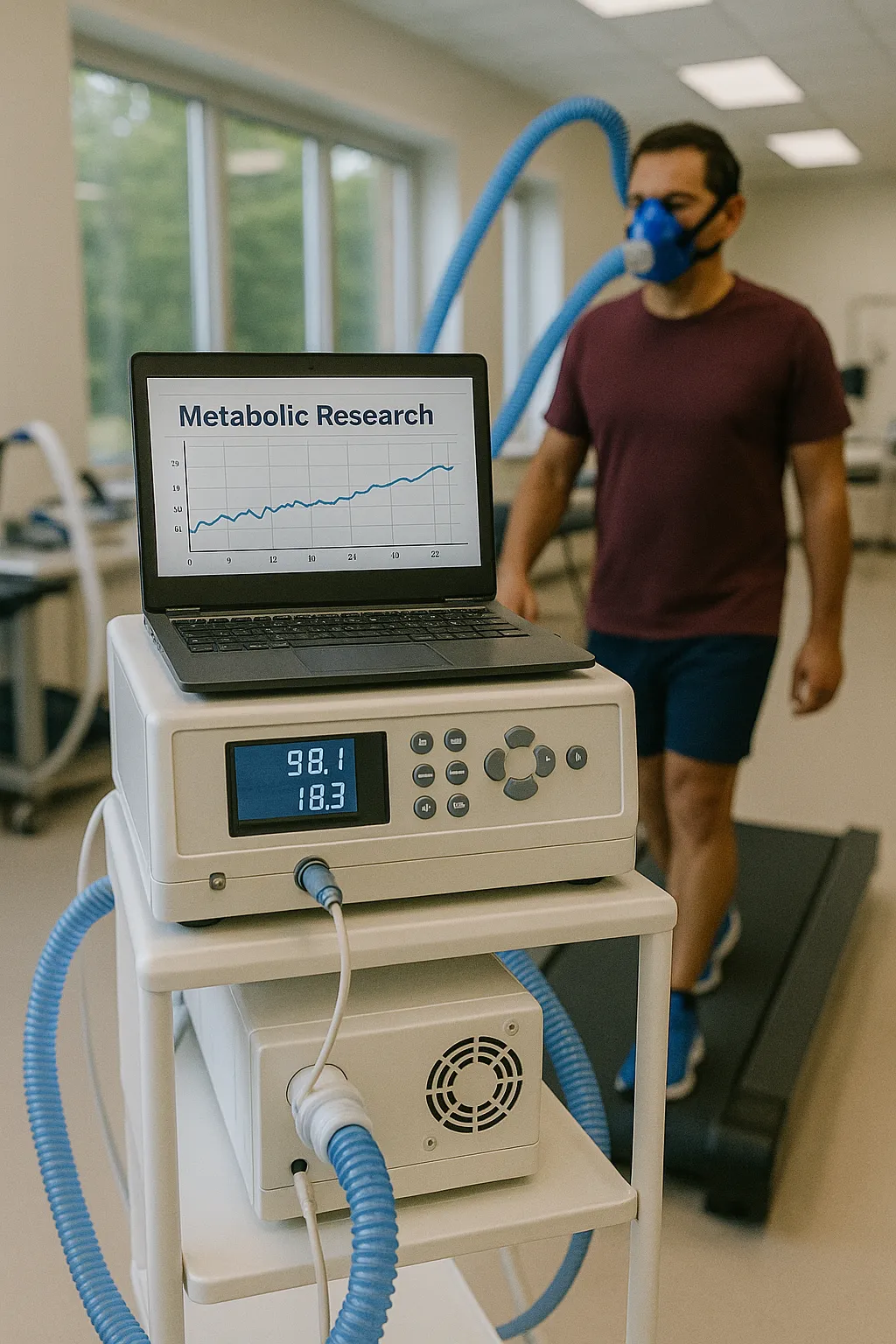Metabolic research laboratory studying interval walking effects