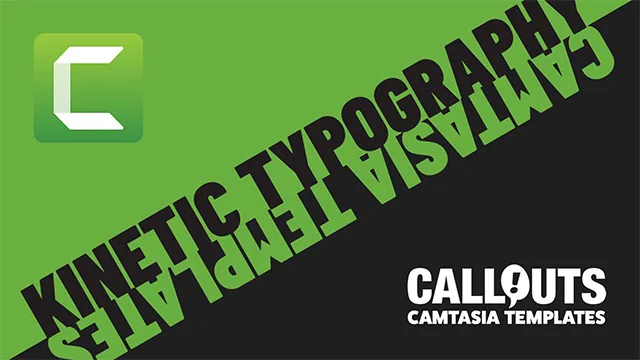 New; Camtasia Templates: “Kinetic Typography 2”, Couples Cutout Photos, Music, and More