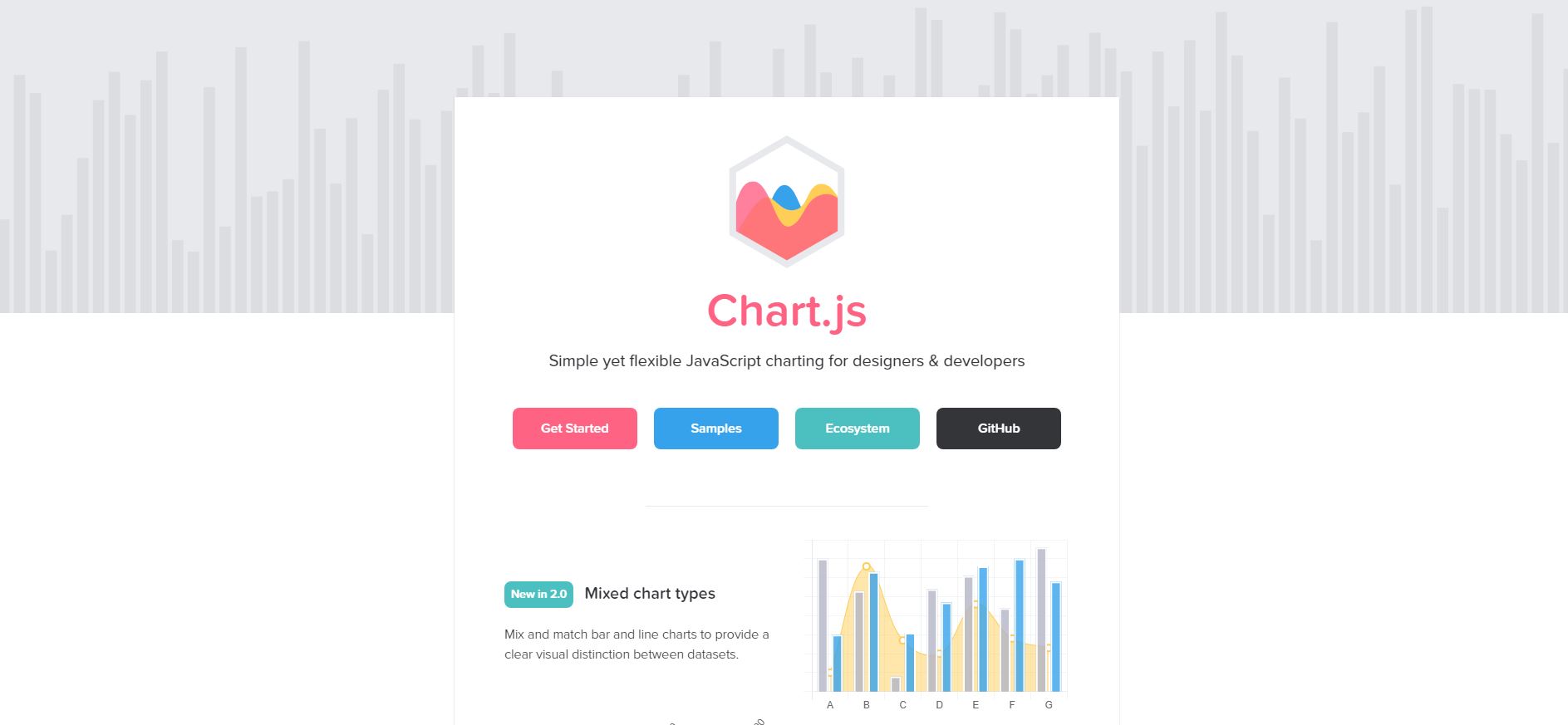 Chart.js homepage