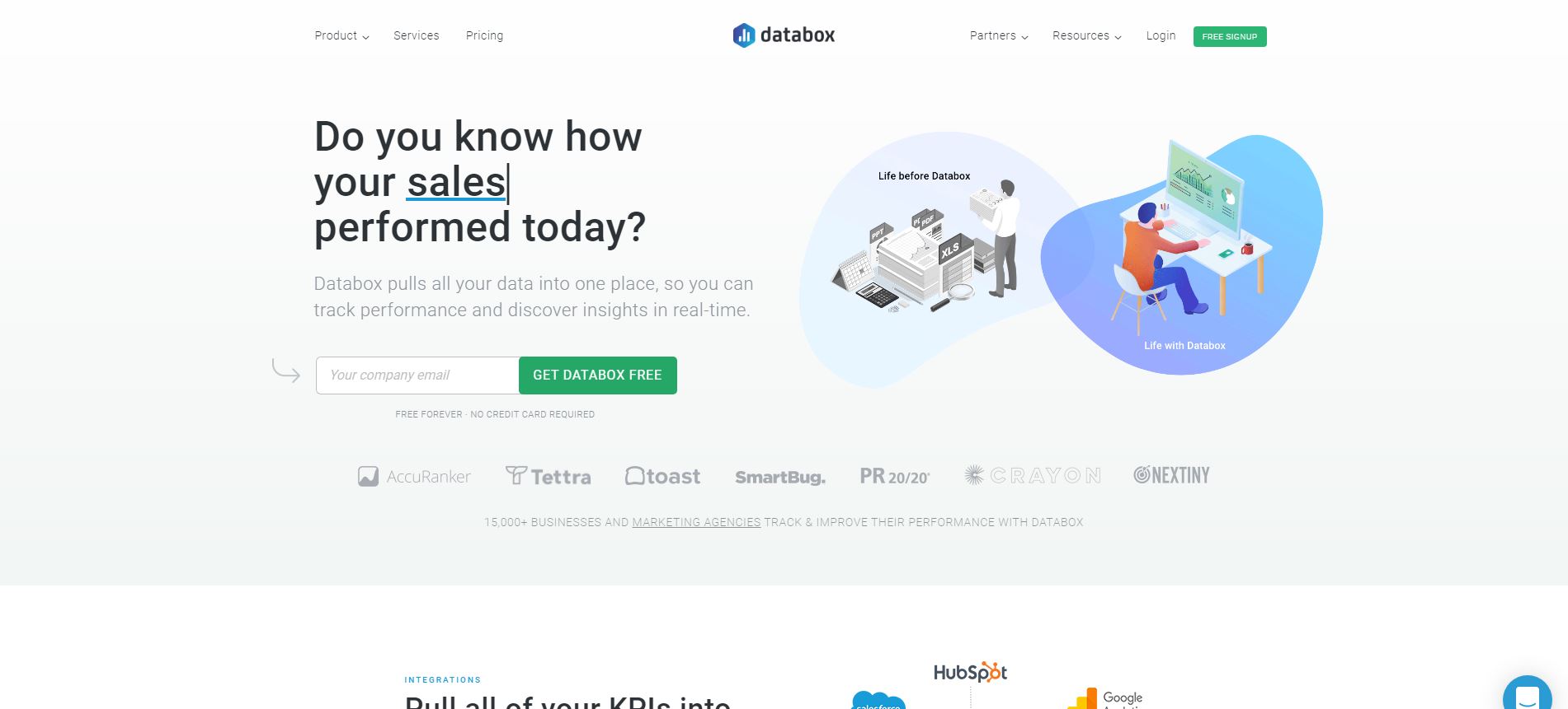 Databox homepage