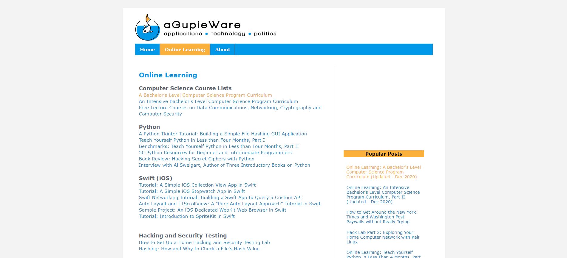 aGupieWare homepage