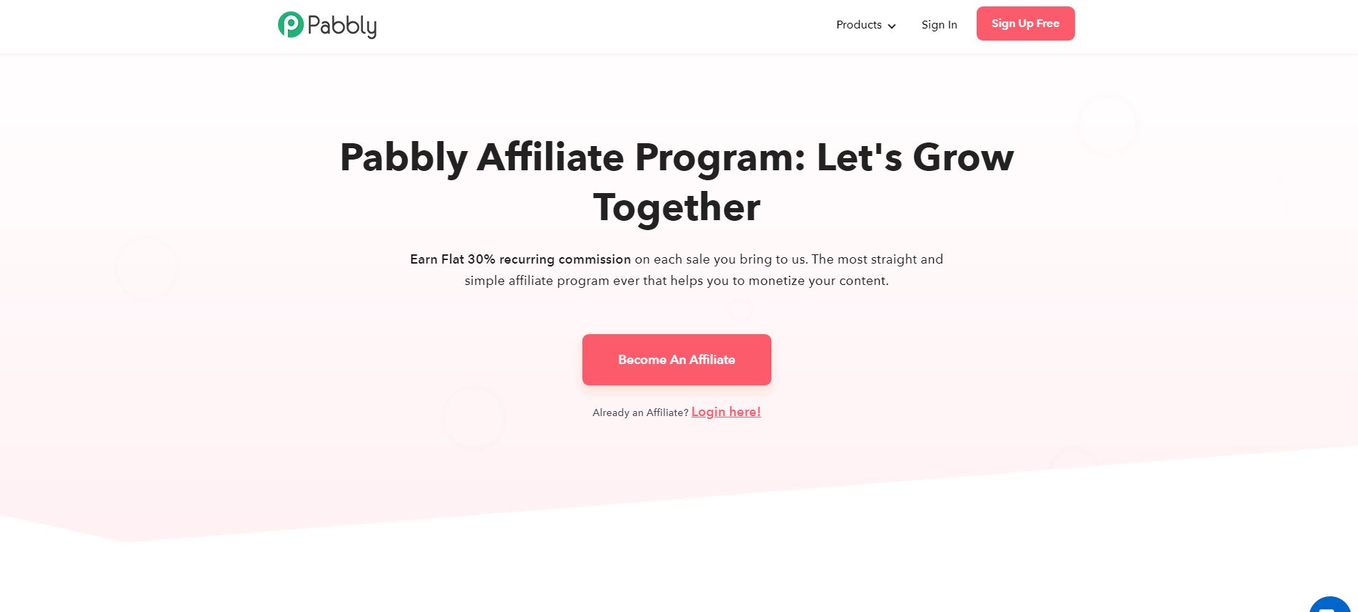Pabbly affiliate page