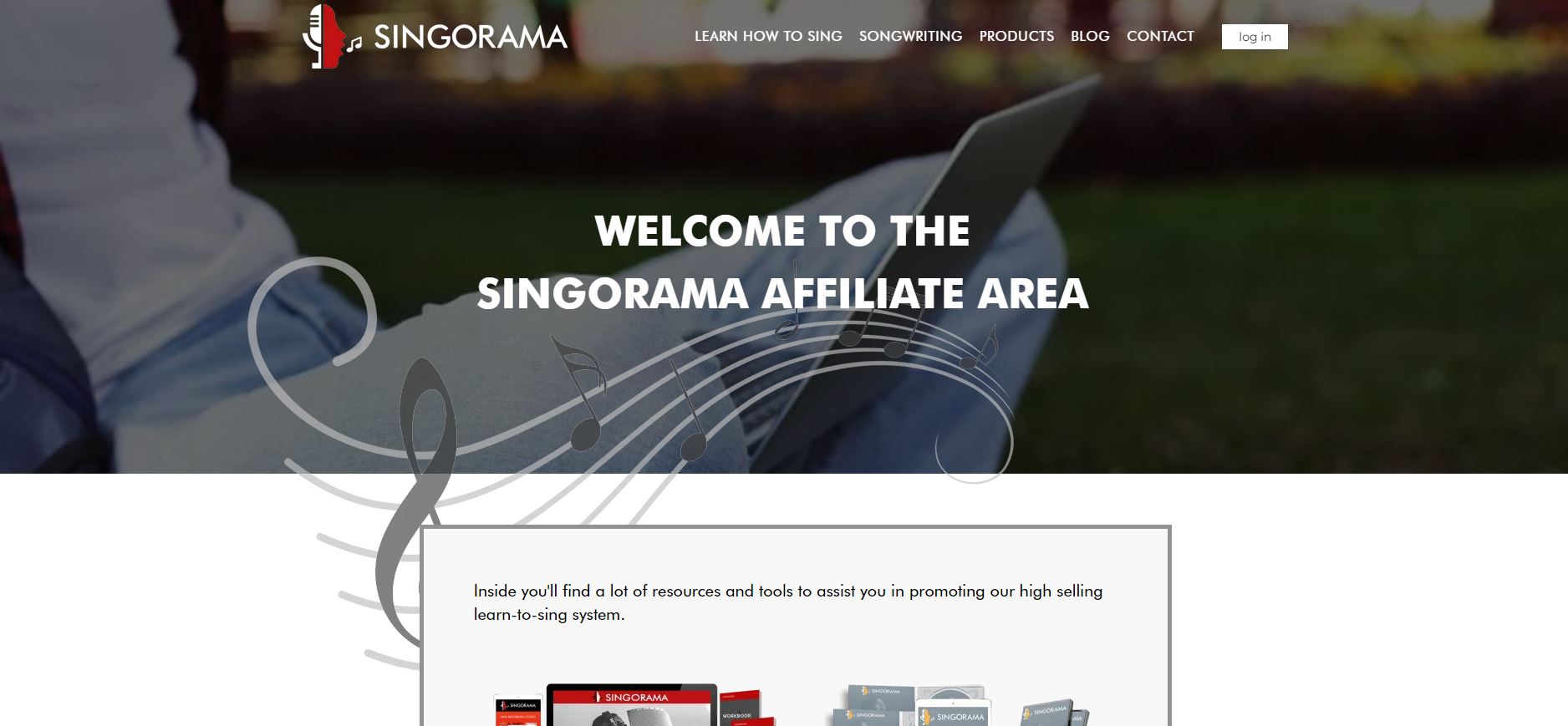 Singorama affiliate page