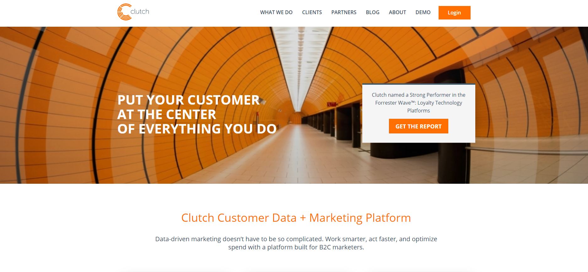 Clutch homepage