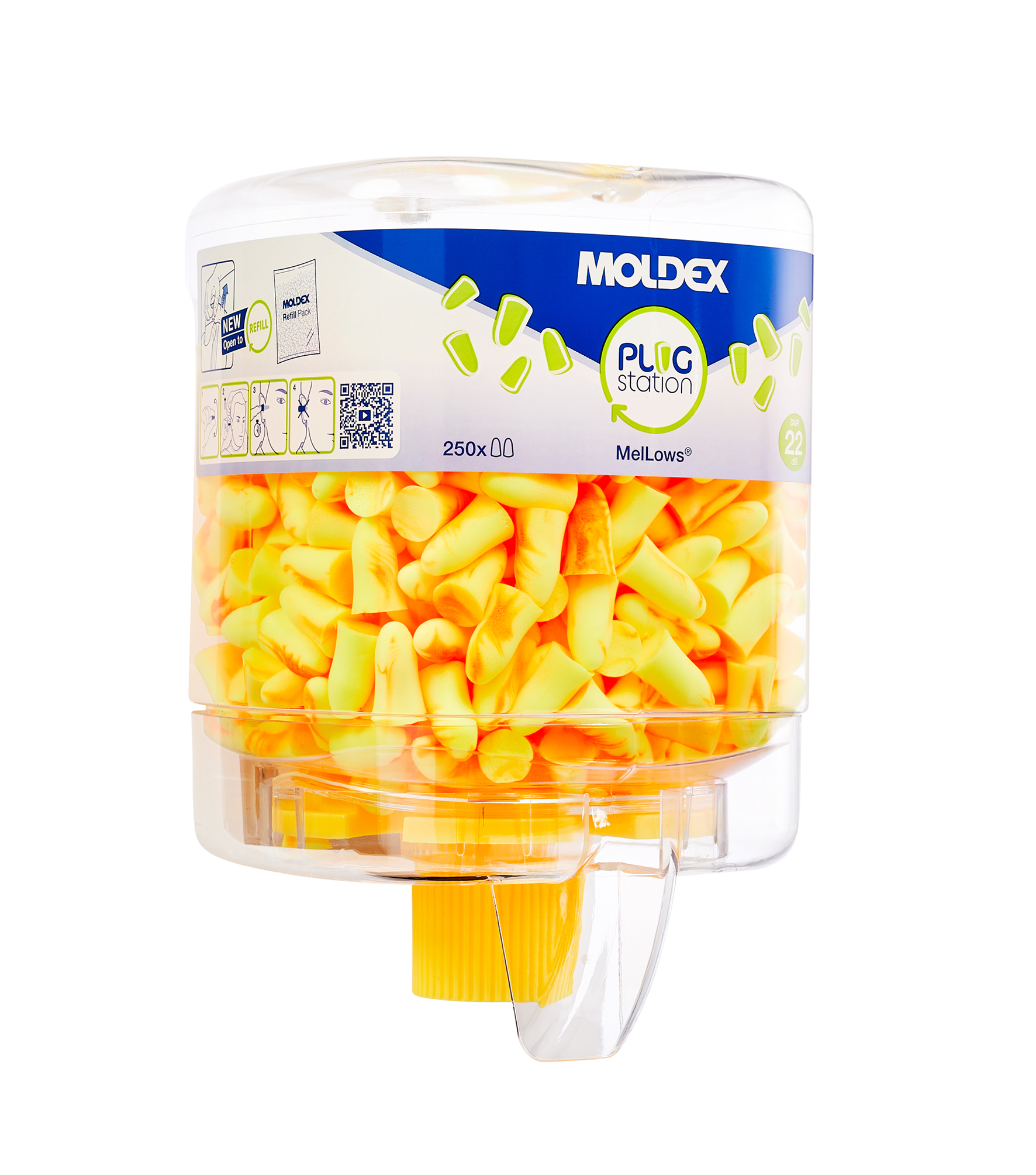 Moldex 762501 dispenser klein met 250 paar Mellows oordoppen