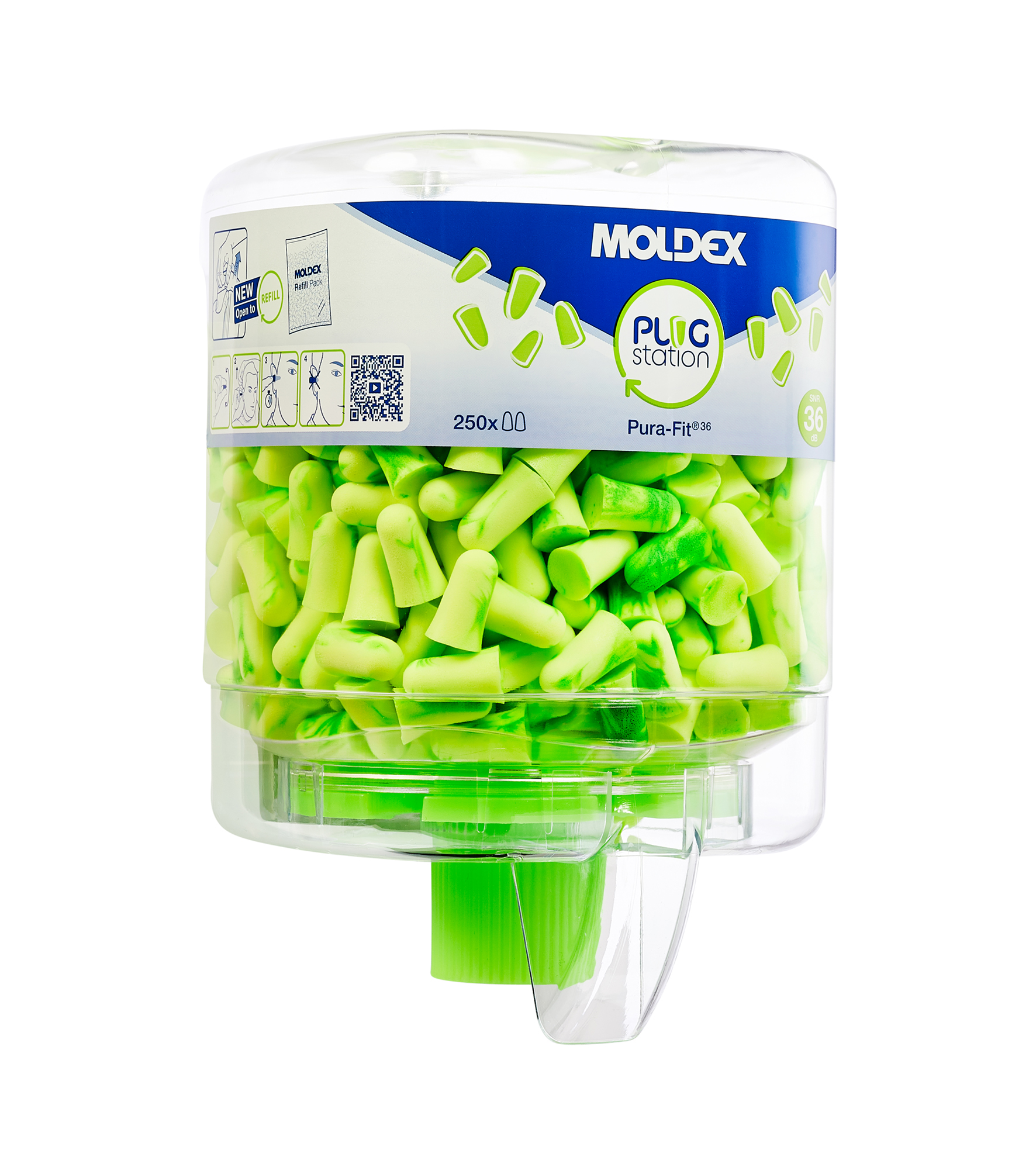 Moldex 772501 dispenser klein met 250 paar Pura-Fit oordoppen