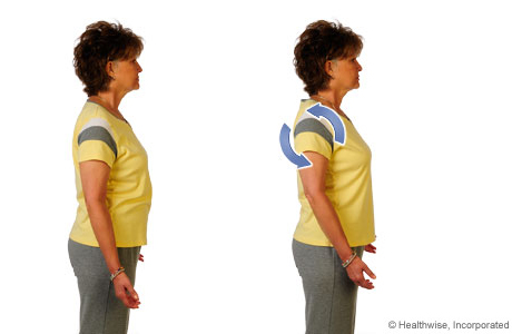 How to do the shoulder-roll exercise How to do the shoulder-roll exercise