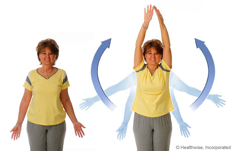How to do the shoulder blade stretch exercise How to do the shoulder blade stretch exercise