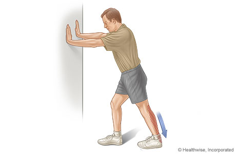 Calf stretch exercise Calf stretch exercise