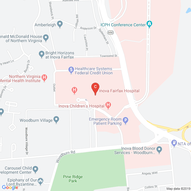 Inova Fairfax Hospital Map