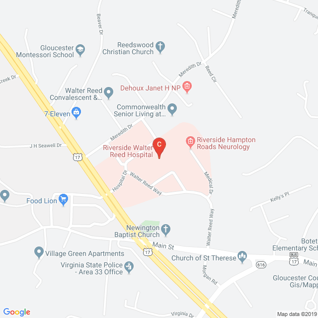 Walter Reed Hospital Map