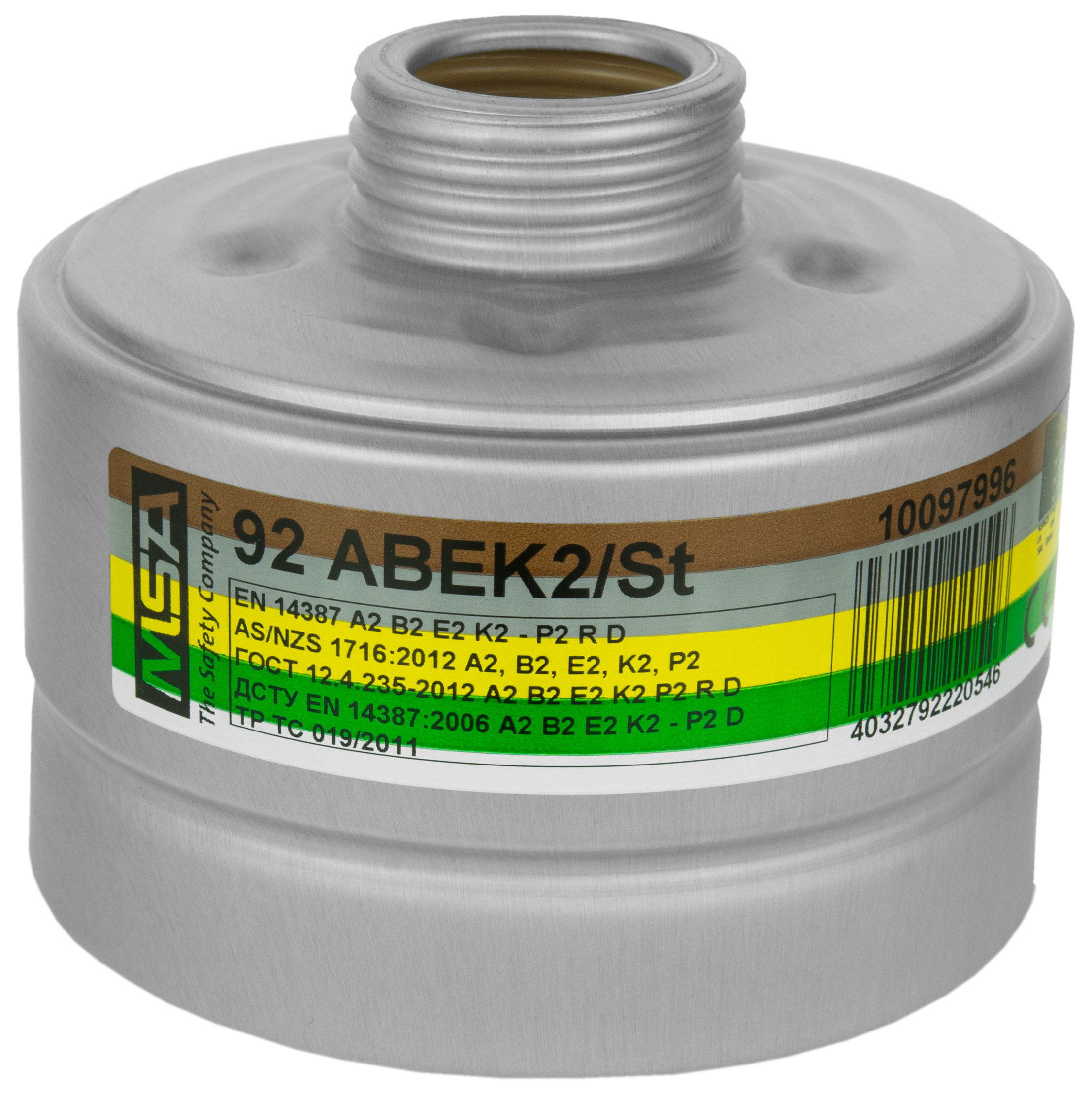 MSA 92 combinatiefilter A2B2E2K2-P2 R D