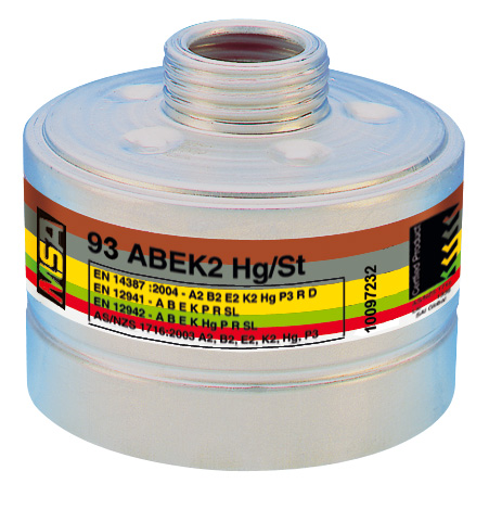 MSA 93 combinatiefilter A2B2E2K2Hg-P3 R D